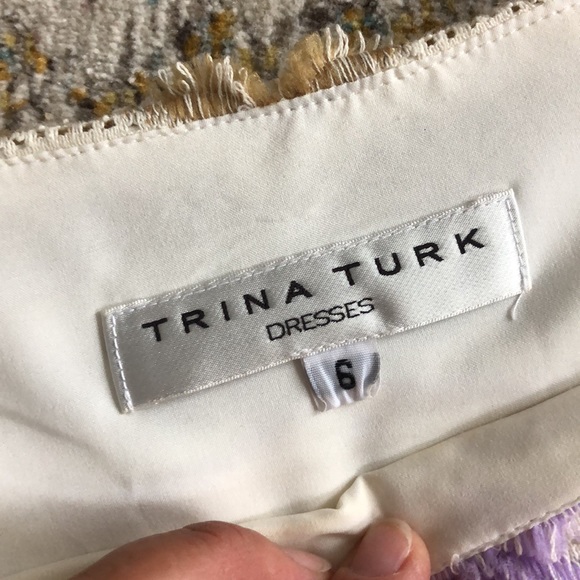 Trina Turk Scallop Fringe lace dress, size S - Picture 3 of 7